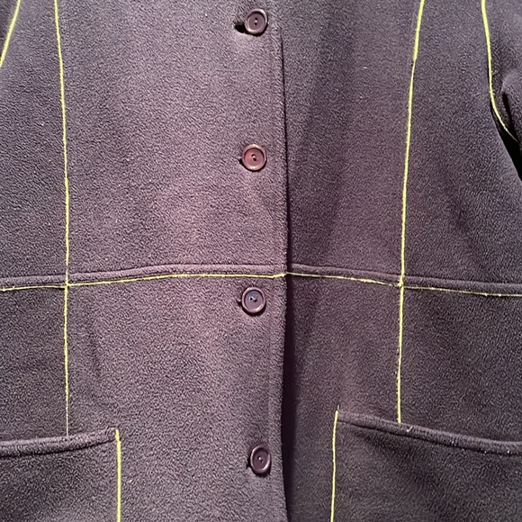 Fleece Long Sleeve Coat with Stand up Collar (Tag Removed) - Picture 3 of 5